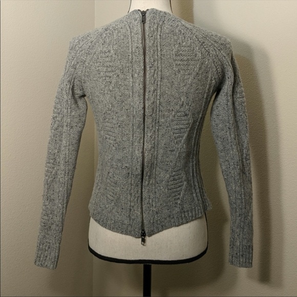 Madewell Palisade Cableknit Sweater w Back Zip XS - Picture 6 of 8